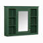 Armoire à pharmacie murale moderne avec miroir et 6 tablettes ouvertes (meuble-lavabo non inclus).-11304455