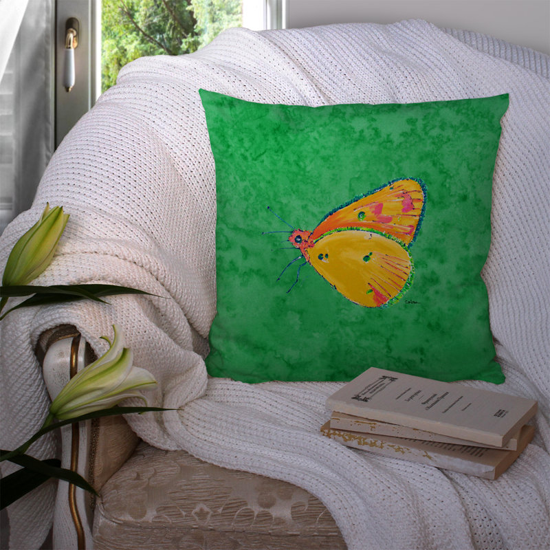 Housse et insert de coussin carré extérieur Butterfly, H 18 po x l 18 po x P 5,5 po