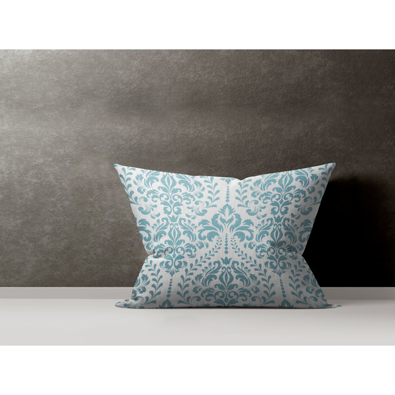  Housse et insert de coussin rectangulaire en coton Adeline, Turquoise