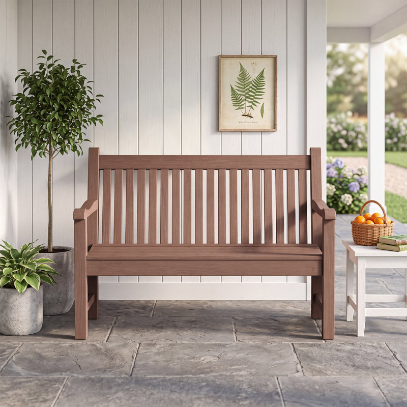 Banc d'extérieur 48 po x 48 po HiPS, Brun