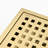 6 Inch Square Shower Floor Drain Square Shower Floor Drain With Flange,Pattern Grate Removable,Food-Grade SUS 304 Stainless Steel-122460791