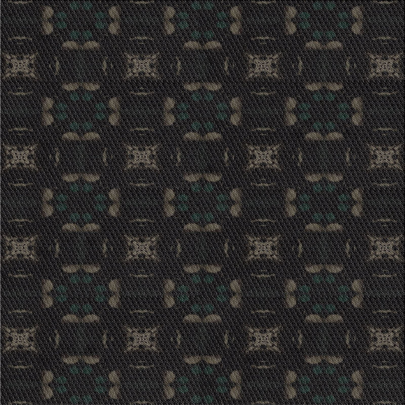 Tapis noir, Carré 3 pi