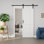 Portes de grange coulissantes en bois manufacturé 84 po H 84 po
