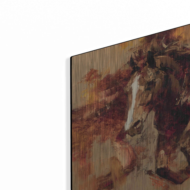 «Earth, Wind, Fire» par Julie T - peinture sur métal sans cadre, H 12 po x l 12 po x P 0,13 po