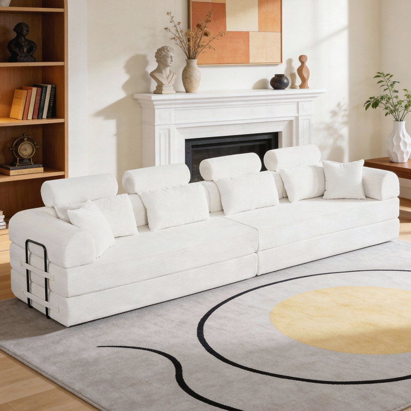 Canapé modulaire en L, Beige