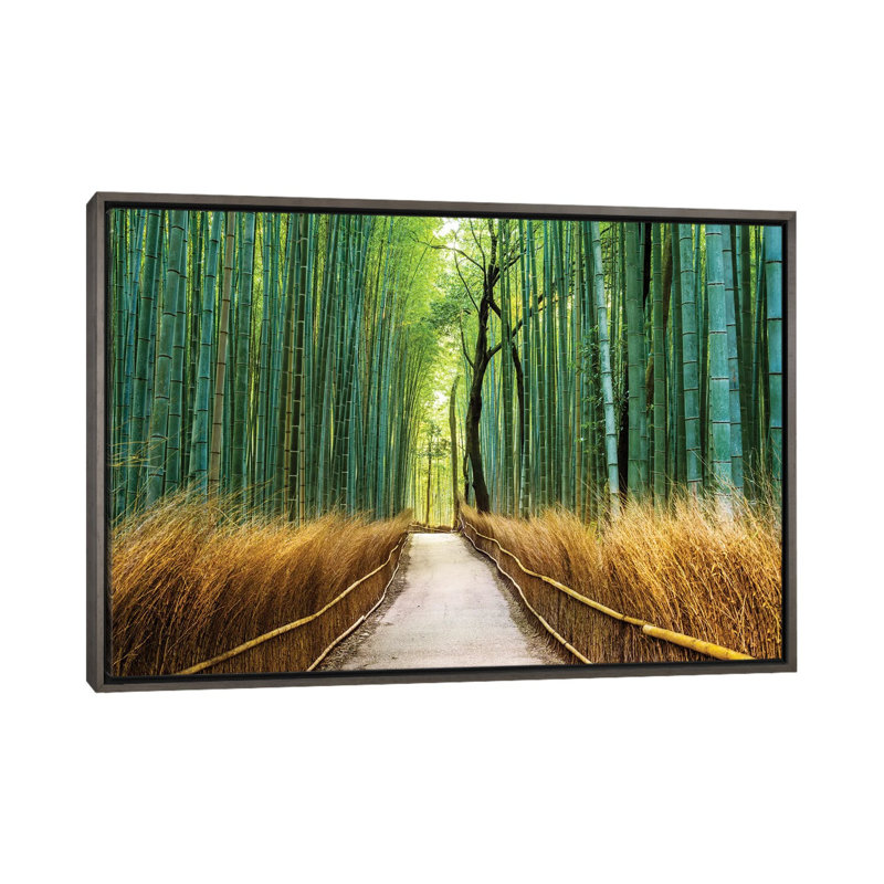 Arashiyama ancienne forêt de bambous par Susanne Kremer - reproduction de photo, H 32 po x l 48 po x 1,5 po, Aucun mat
