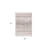 3' X 5' Cream Ikat Area Rug