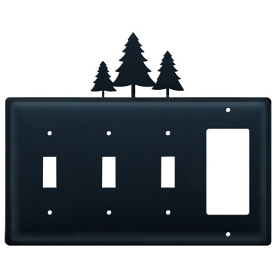 Landscape & Nature 4 - Gang Combination Plate Standard Combination Wall Plate