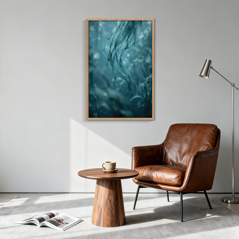 Sous-marin varech, reproduction d'art sur toile, ensemble de 1, H 36 po x l 24 po, Natural