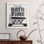 «Bath Time», art textuel sur toile-453051481-453051483