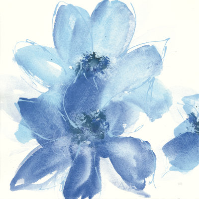 Cobalt Clematis I by Chris Paschke - Wrapped Canvas Painting
