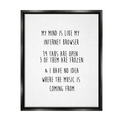 «Mind Like Internet Navigator» par J. Weiss, impression