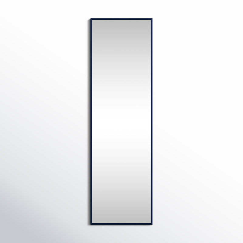 Sabine Metal Rectangle Wall Mirror, 60" x 18", Blue