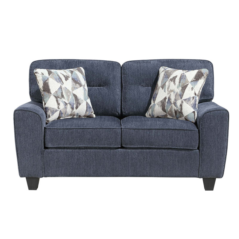 Causeuse en chenille durable avec coussins et coussins réversibles