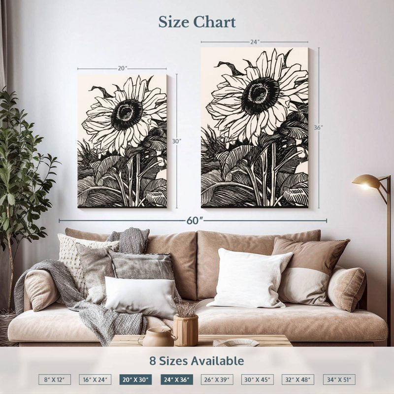 Harnek Sunflower 1919, 36" H x 24" W