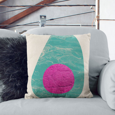Avocado Square Throw Cushion