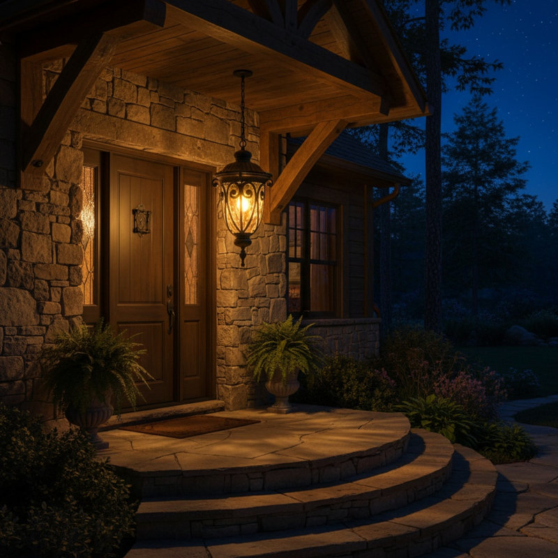 Grandstaff Outdoor Hanging Lantern, Oil Rubbed Bronze