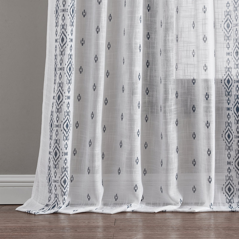Rideau Haak, Indigo, L 52 po x L 84 po