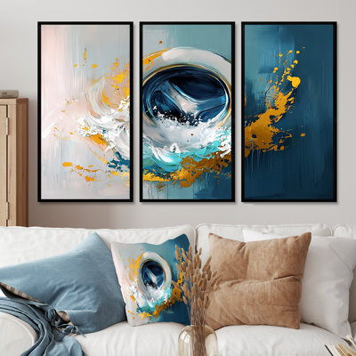 Ensemble de salon mural bleu Impressionniste Suds Modern Laundry I - Laundry