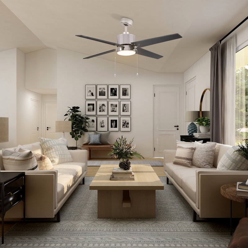 Pull chain 52 inch Ceiling Fan with LED Light Kit
