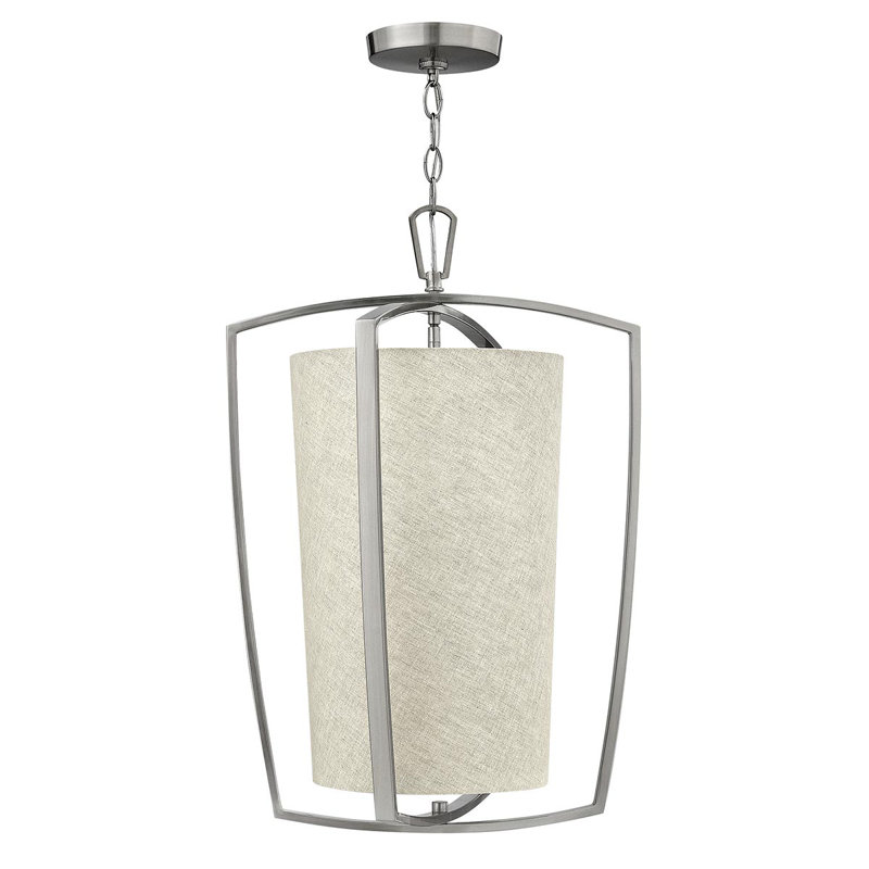 Abbigail 3 - Light Lantern Pendant, Brushed Nickel