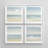 " Pastel Sandy Beach And Ocean Waves Nature Wilderness " 4 - Pieces-119018001