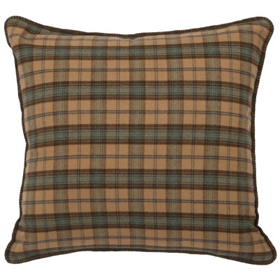Housse de coussin décorative carrée Wooded River Lakeshore II Euro, 26 x 26