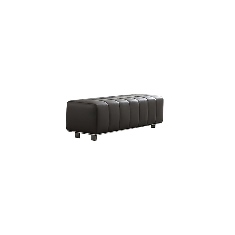 Banc rembourré en similicuir Zatara, H 17,71 po x l 59,05 po x P 17,71 po