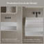 Lavabo mural rectangulaire à surface solide 24 po x 18 po Monblari - blanc mat-130969303-131363248