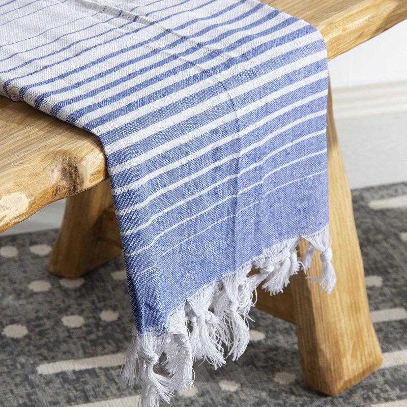 Fouta (serviette de plage), Bleu