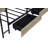 Modern Twin Corner Daybed with Bookcase, Storage Drawers, LED Light, and Reversible Charging Desk.-349376056