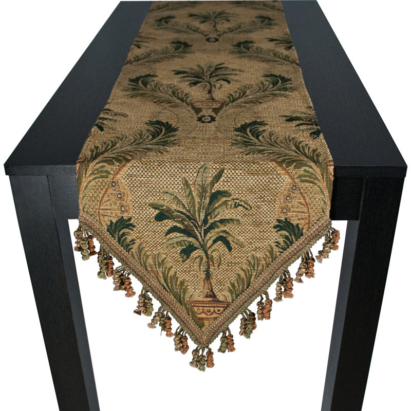 Chemin de table palms, L 108 po x l 13 po