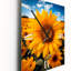 Horloge murale jaune-99632469