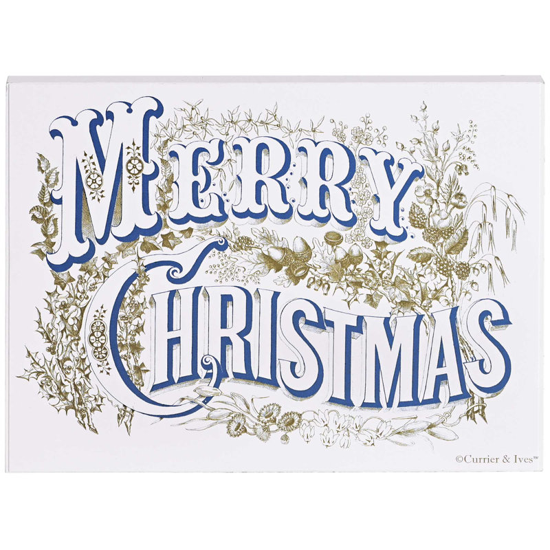 Plaque murale Merry Christmas