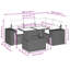 Ensemble de canapé de jardin Vidaxl -114254044-114254047