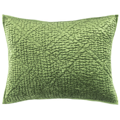 Parisienne Velvet Evergreen Quilted Sham