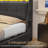 LED Upholstered Platform Bed Frame with 4 Storage Drawers and Storage Headboard-2002412866-1959522904