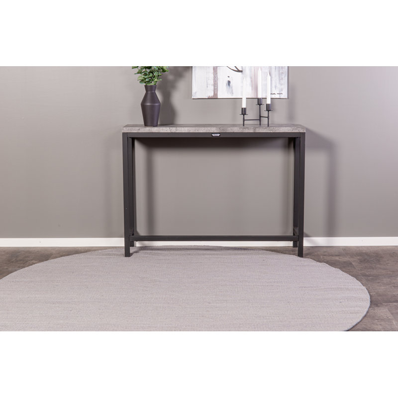 Kumani End Table, Black, Concrete