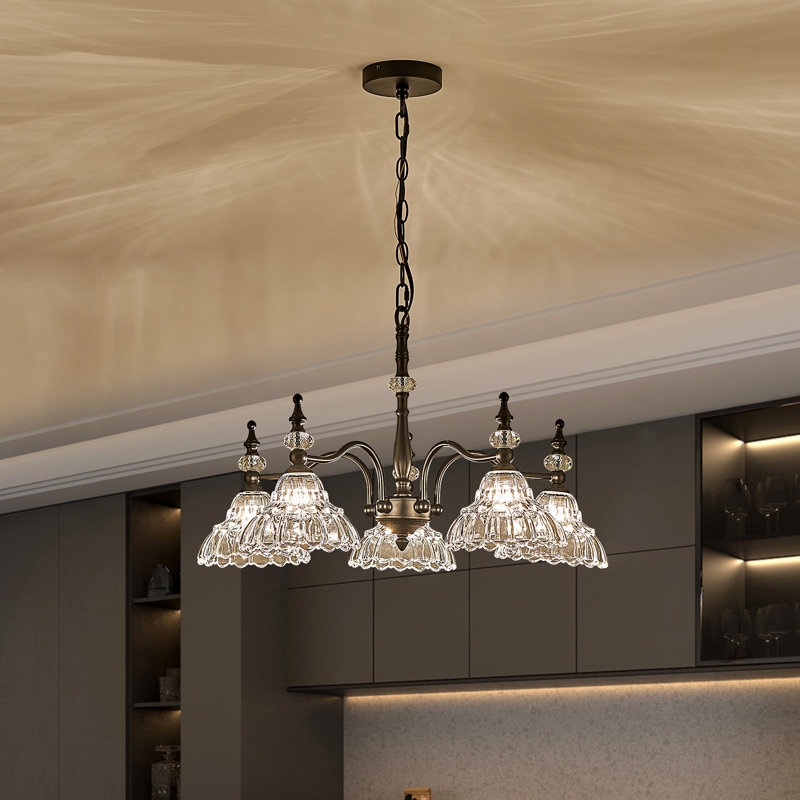 Luminaire suspendu moderne à 5 lumières Chandeliers
