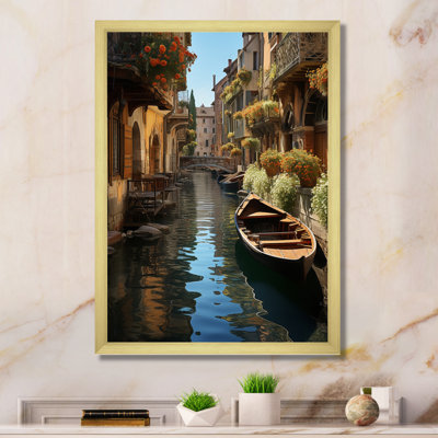 Art français sur toile, "French charme canal"