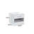 Highbury White 1 Drawer Open Shelf Bedside Table Nightstand