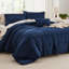 Ensemble d'édredon plissé en microfibre pré-lavé Best vendeur - 89GSM-105529494-105529482