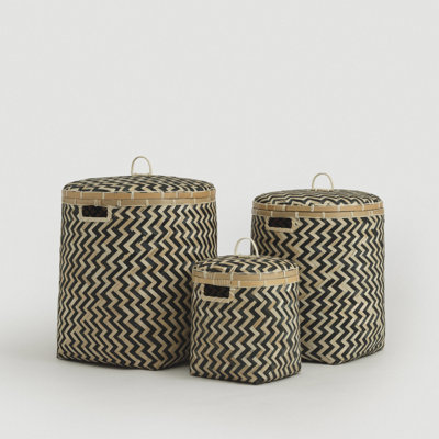 Ensemble de paniers en bambou Java