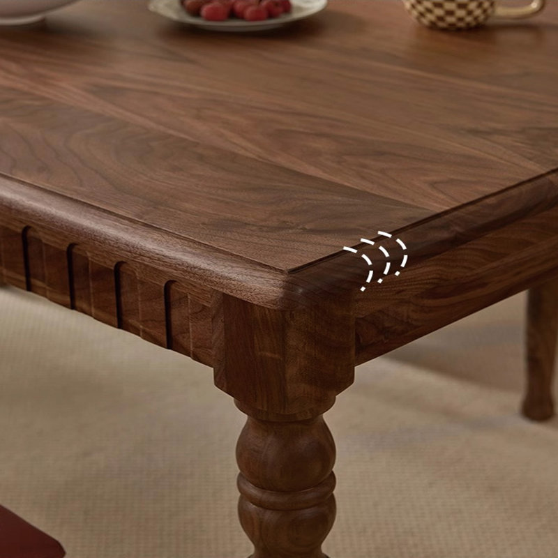 Vintage high appearance solid wood dining table