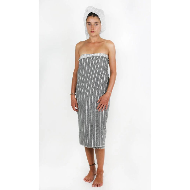 Istanbul Turkish Towel 60% Bamboo, 40% Cotton - 40"X70", Light Gray