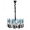 Lustre cylindrique unique à 10 lumières Leger