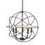 Lustre en forme de globe à 5 lumières de style bougie Padilla-21271720