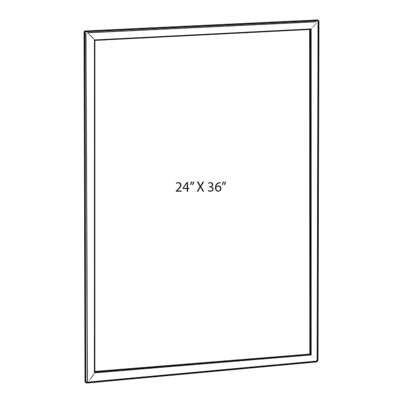 24"W x 36"H Vertical/Horizontal Weatherproof Poster Snap Frame