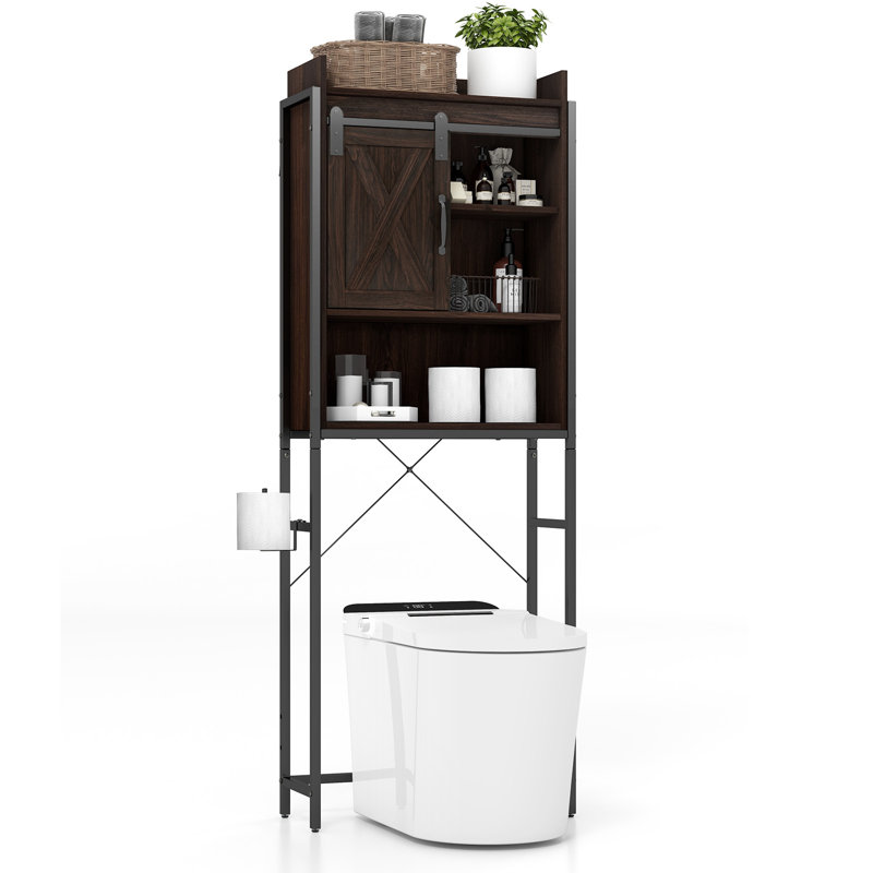 Jenanne Freestanding Over The Toilet Storage, Brown