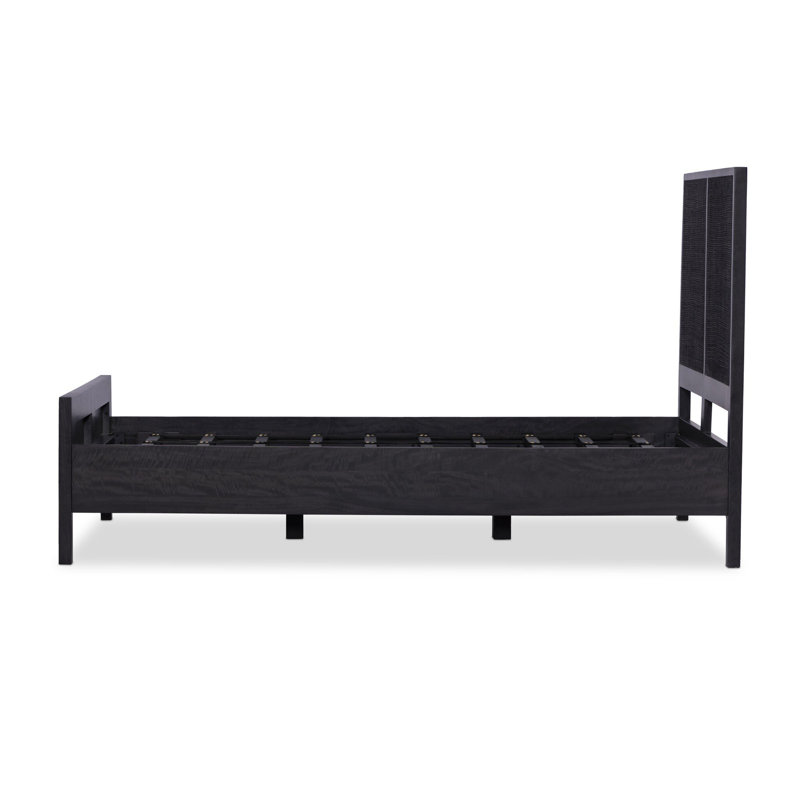 Sydney Bed, Twin, Black Wash W/ Black Cane